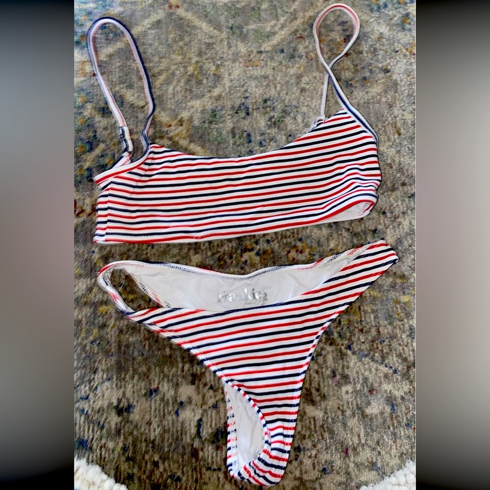 Frankie’s bikini red, white, blue striped 🇺🇸